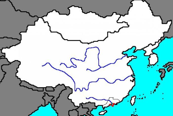 Blank map of ancient china