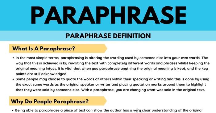 Paraphrase the central idea. use third-person.